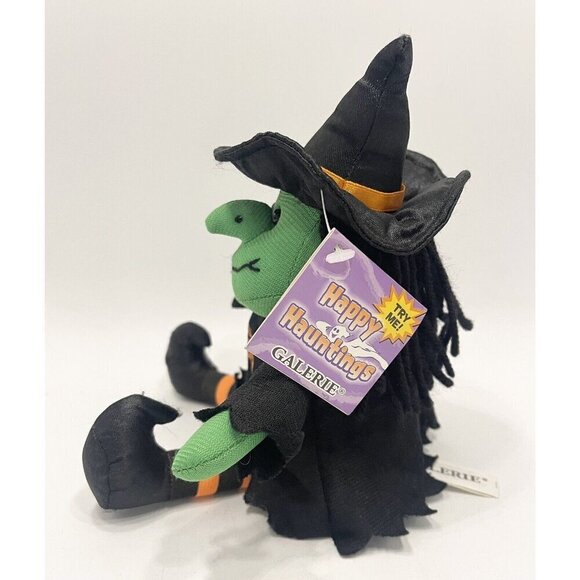 Galerie Rapping Witch Plush Stuffed Toy 10” w/ Sound Works “Halloween Scare!” - Picture 4 of 8